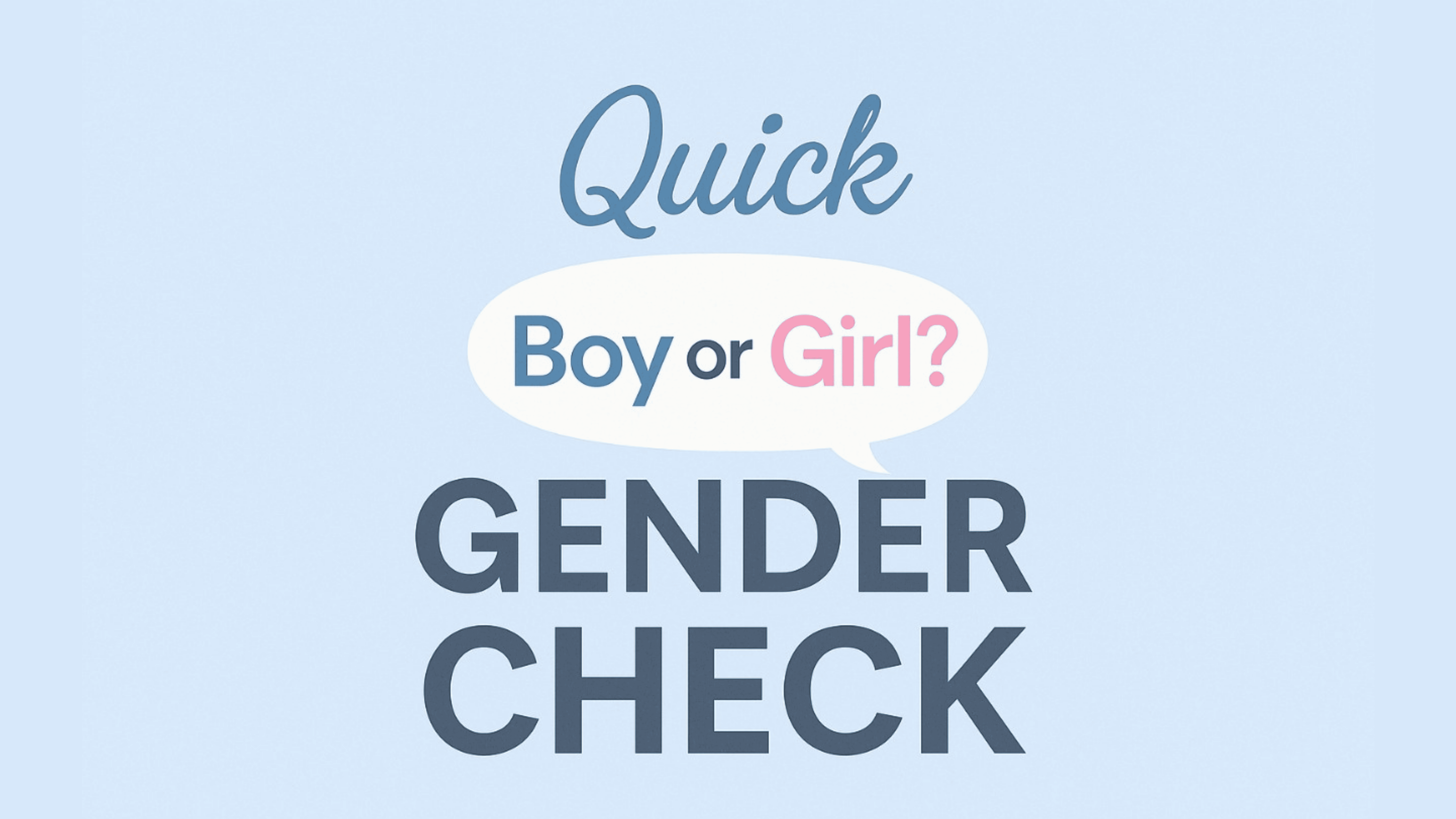 Gender Check
